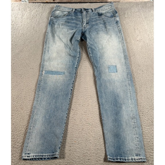 Levi's Made and Crafted 512 34x29 Selvedge Denim Big E Japan Fabric Dark Wash